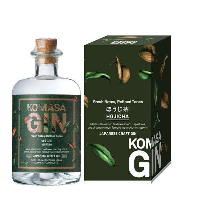 注目の福袋! クラフトジン 12本 / 2ケース × 500ml 箱有 ほうじ茶 GIN KOMASA 洋酒・リキュール