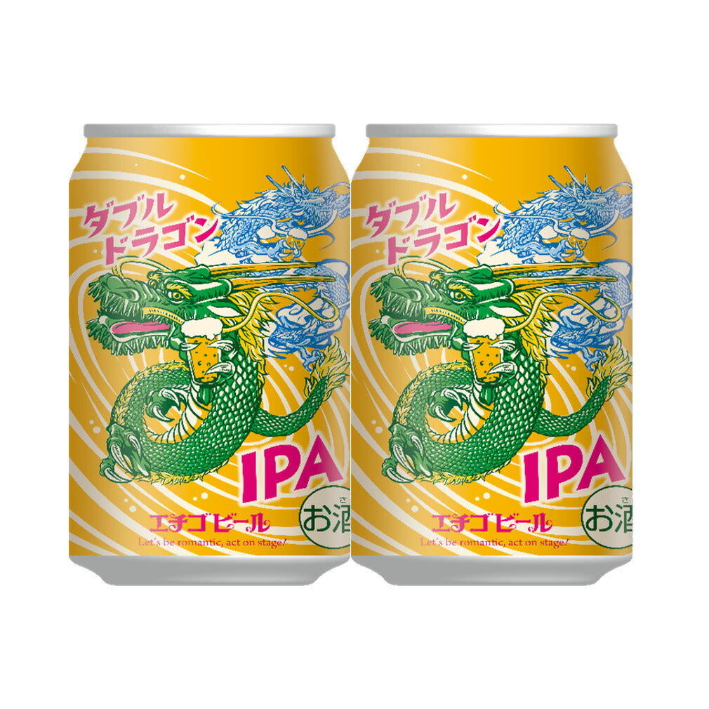 限定品 エチゴビール ダブルドラゴン IPA 350ml 48本 (2ケース) 缶