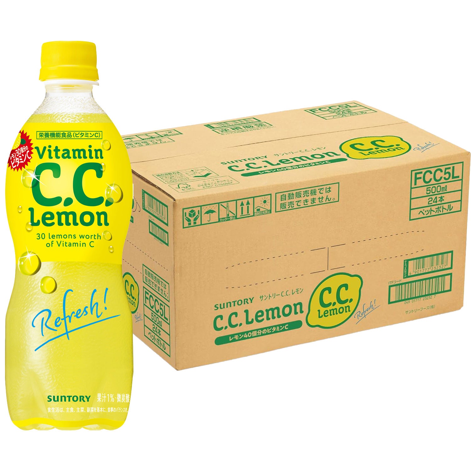 サントリー CC レモン 手売 500ml × 1ケース / 24本 リニューアル のし