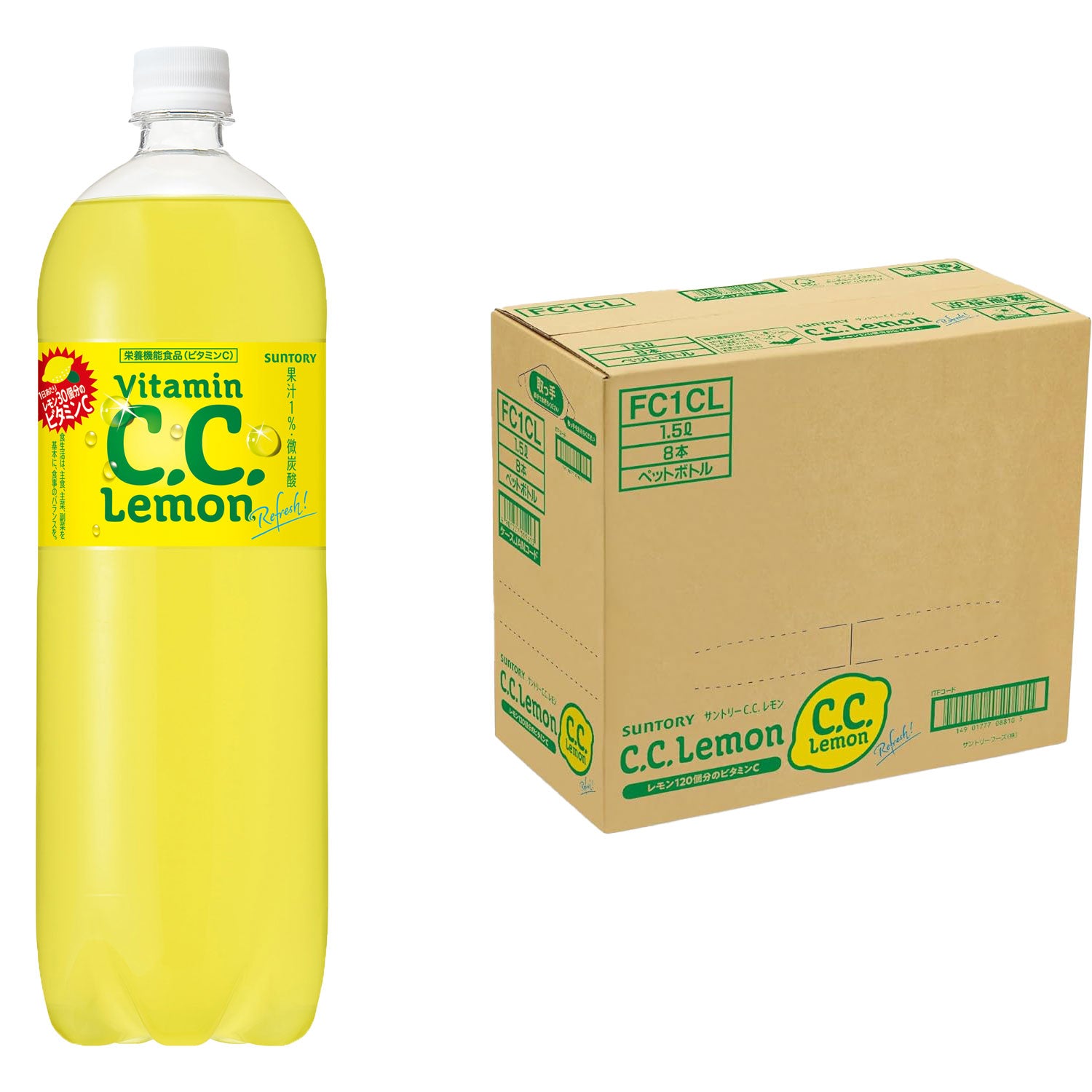 ccレモン 11月1まで サントリー CC レモン 1.5L × 1ケース / 8本 リニューアル のし