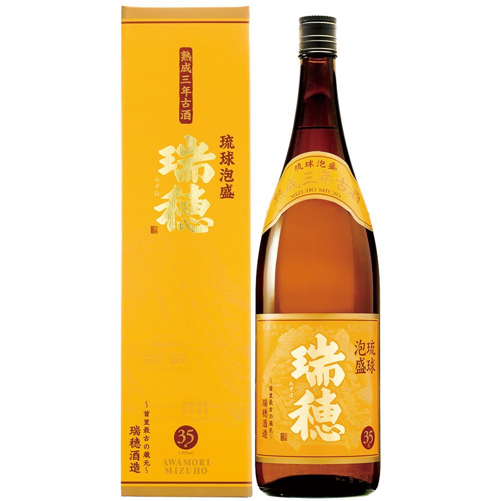 泡盛 瑞穂 熟成3年古酒 35度 合同酒精 1800ml 1.8L 1本 ギフト 父親