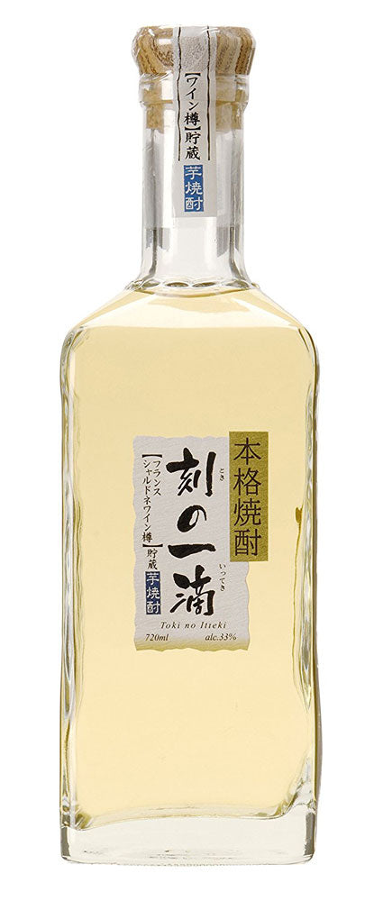 芋焼酎 刻の一滴 フランスシャルドネワイン樽貯蔵 33度 アサヒ 720ml 1本