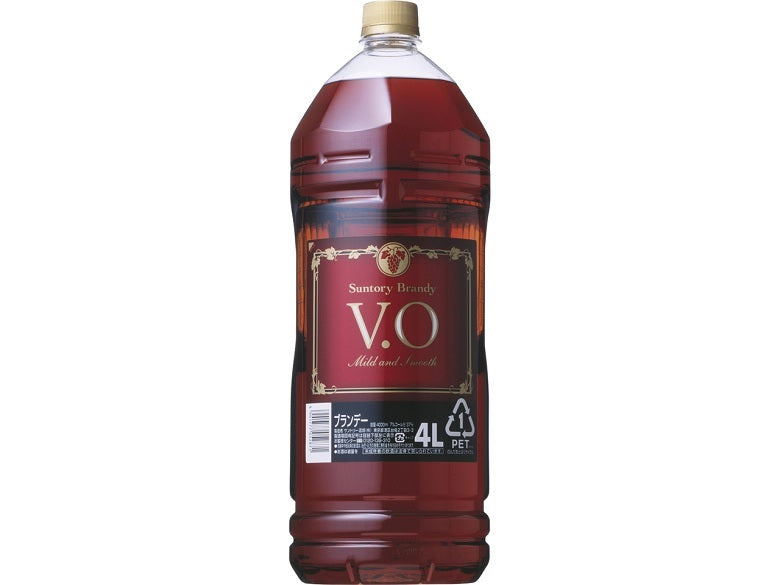 B サントリー ブランデー VO PET 4000ml 4L 4本 1ケース ギフト 父親