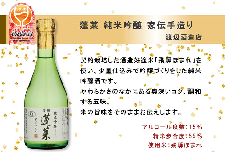 WGO 2023 受賞酒 小瓶 6本 飲み比べセット 300ml ワイングラスでおいしい日本酒アワード 日本酒 人気 飯沼 蓬莱 東龍 爛漫 今代司 お酒