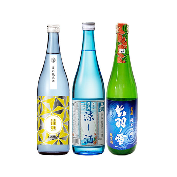 [アウトレット品]日本酒 2024 夏酒 3本 プレミアム酒 飲み比べ 桜顔 出羽ノ雪 爛漫 720ml 贈り物