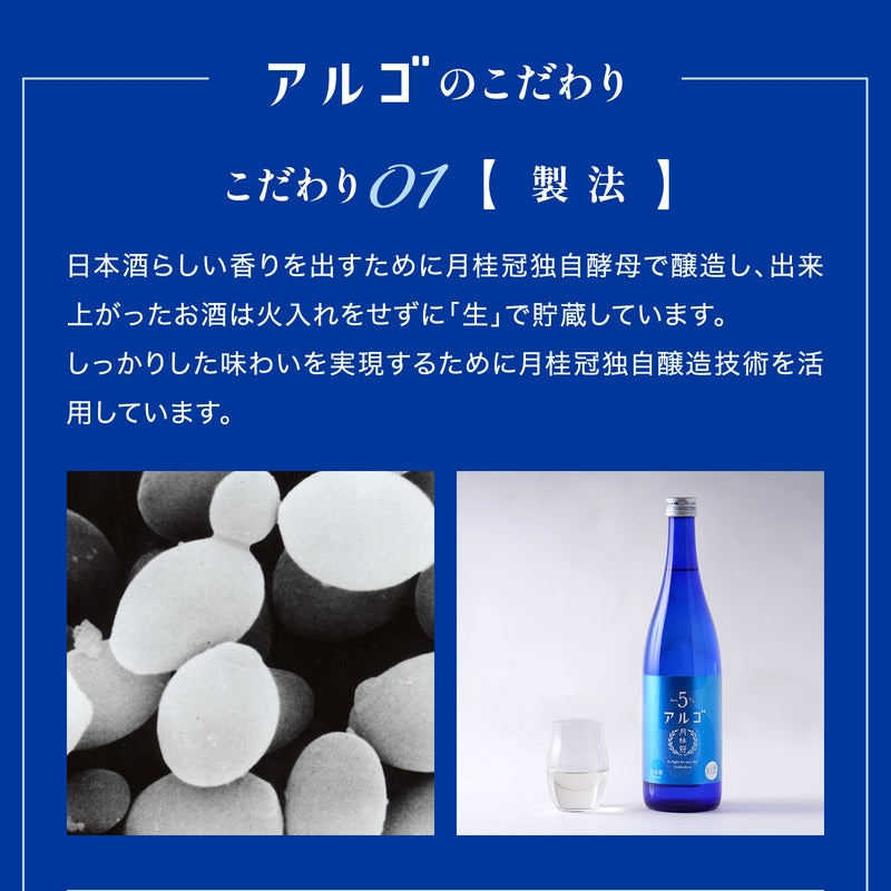 日本酒 アルゴ 5.0 瓶 300ml × 1ケース / 12本 月桂冠 人気