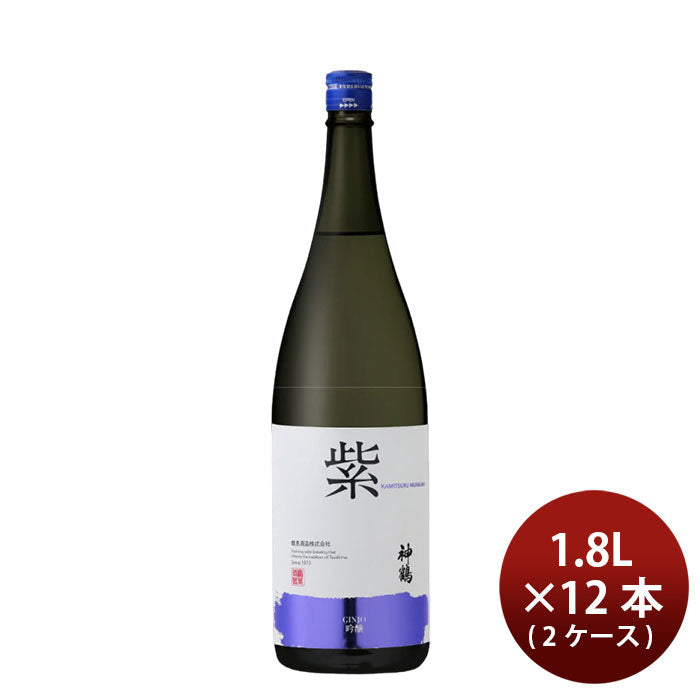 日本酒 神鶴 紫 吟醸 1800ml 1.8L × 2ケース / 12本 鶴見酒造 ギフト