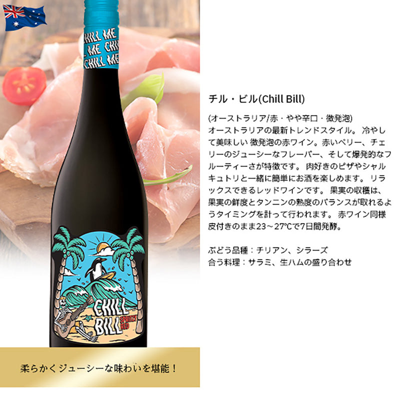 冷やして美味しい！ 赤ワインセット 飲み比べ 6本 バイヤー厳選