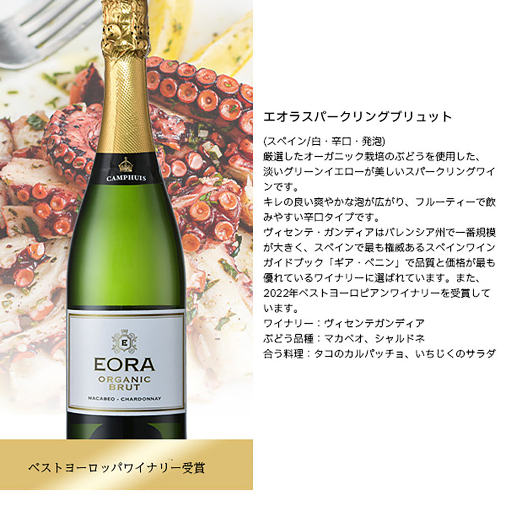 コスパ最強！！ 辛口・中辛口 3ヵ国 スパークリングワイン飲み比べ