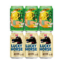 2026 新春ビール 2種 6本 飲み比べ ヤッホー 黄桜 350ml LUCKY HORSE バクの初夢