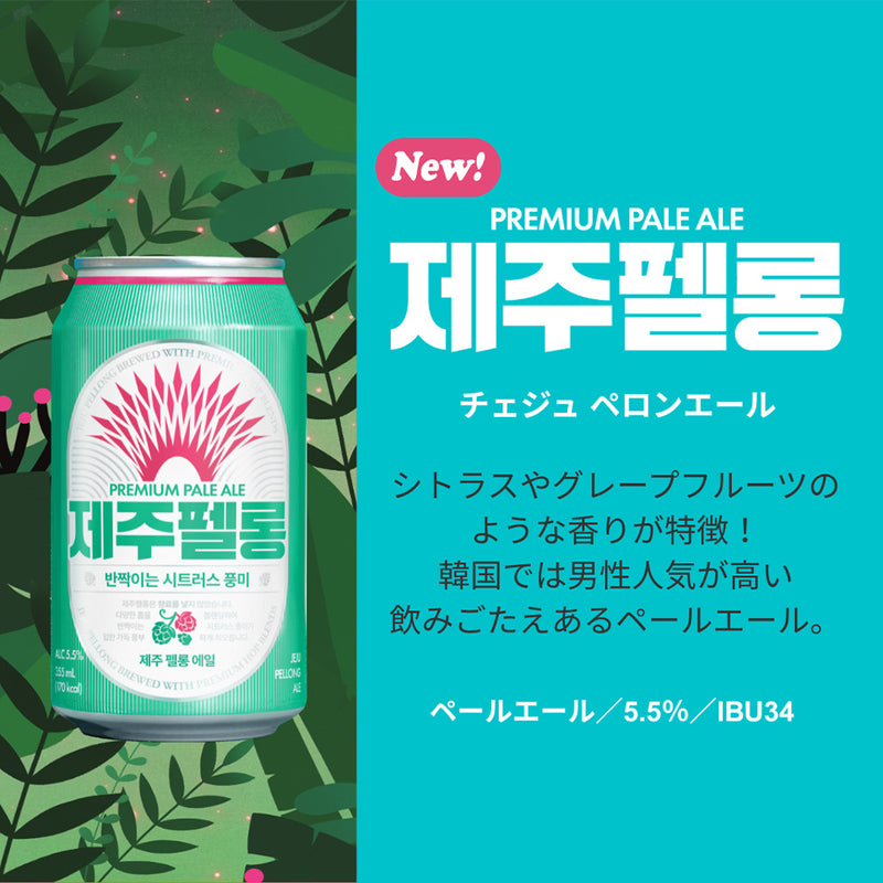 限定品入り 韓国 JEJU BEER チェジュ ビール 飲み比べセット 3種 12本 缶 355ml 輸入ビール 済州 クラフトビール