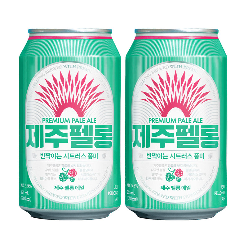 限定 韓国 JEJU BEER チェジュ ペロンエール 缶 355ml 48本 2ケース 輸入ビール 済州 ビール クラフトビール