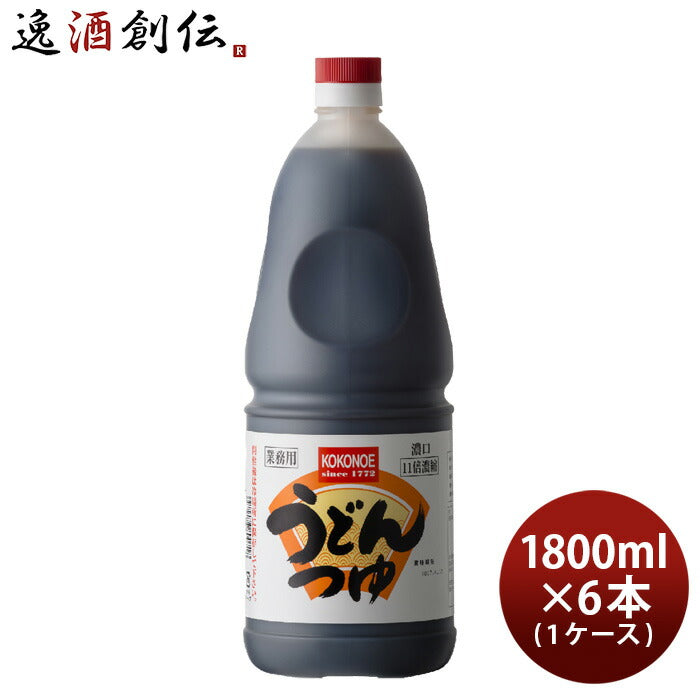 うどんつゆこいくち濃縮11倍ペット1800ml1.8L×1ケース/6本濃口九重味淋うどんつゆ関東風九重味醂既発売