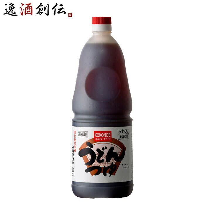 うどんつゆうすくち濃縮11倍ペット1800ml1.8L1本九重味淋うどんつゆ関西風九重味醂既発売