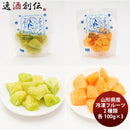 山形県産冷凍フルーツ 山形のメロン 庄内砂丘メロン青･赤セット 100g × 6袋 ギフト プレゼント 産地直送