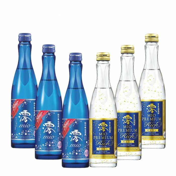 限定松竹梅「澪」スパークリング＆プレミアムリッチ 小瓶各3本 300ml 計6本 日本酒 お酒