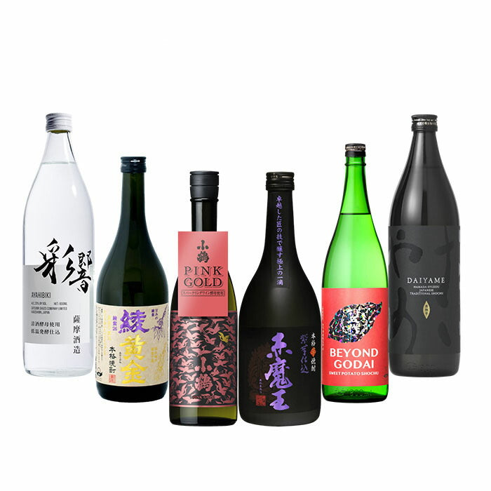 焼酎 芋焼酎 フルーティー 6本 飲み比べセット 彩響 綾黄金 小鶴 櫻の郷 BEYOND GODAI だいやめ 720ml 900ml