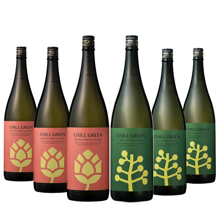 父の日 焼酎 CHILL GREEN 飲み比べセット 各3本 1.8L 1800ml 6本 濱田酒造 ギフト父の日 お酒