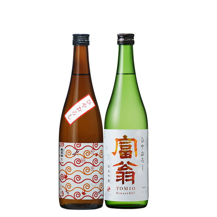 日本酒 2025年 秋酒 ひやおろし 2本セット 太平山・富翁 720ml 秋冬のお酒