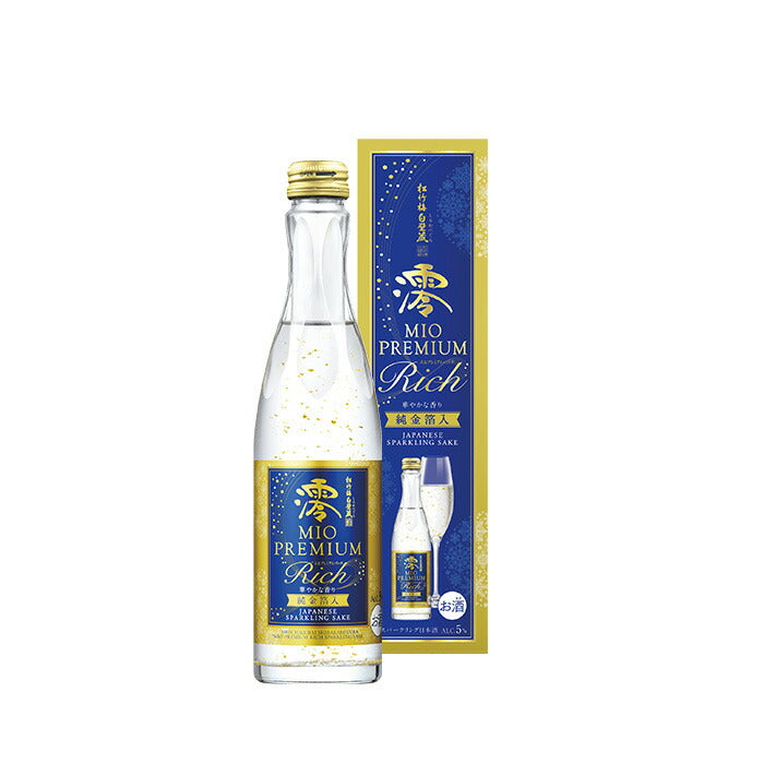 日本酒 松竹梅 白壁蔵 澪 PREMIUM RICHスパークリング 純金箔入 300ml 1本 宝酒造