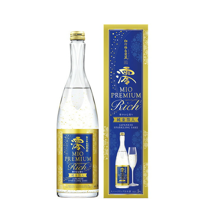 日本酒 松竹梅 白壁蔵 澪 PREMIUM RICHスパークリング 純金箔入 750ml 1本 宝酒造