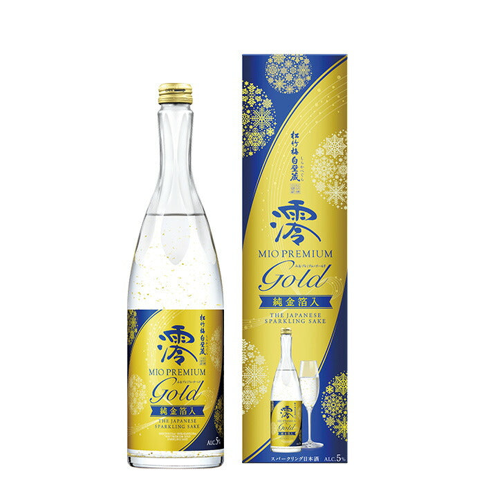 日本酒 松竹梅 白壁蔵 澪 PREMIUM GOLD 純金箔入 ｶｰﾄﾝ 750ml × 2ケース / 12本 宝酒造 ギフト