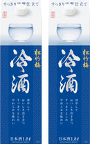 日本酒 宝 松竹梅 冷酒 パック 1.8L 1800ml 2本 02/24以降順次発送致します のし・ギフト対応不可