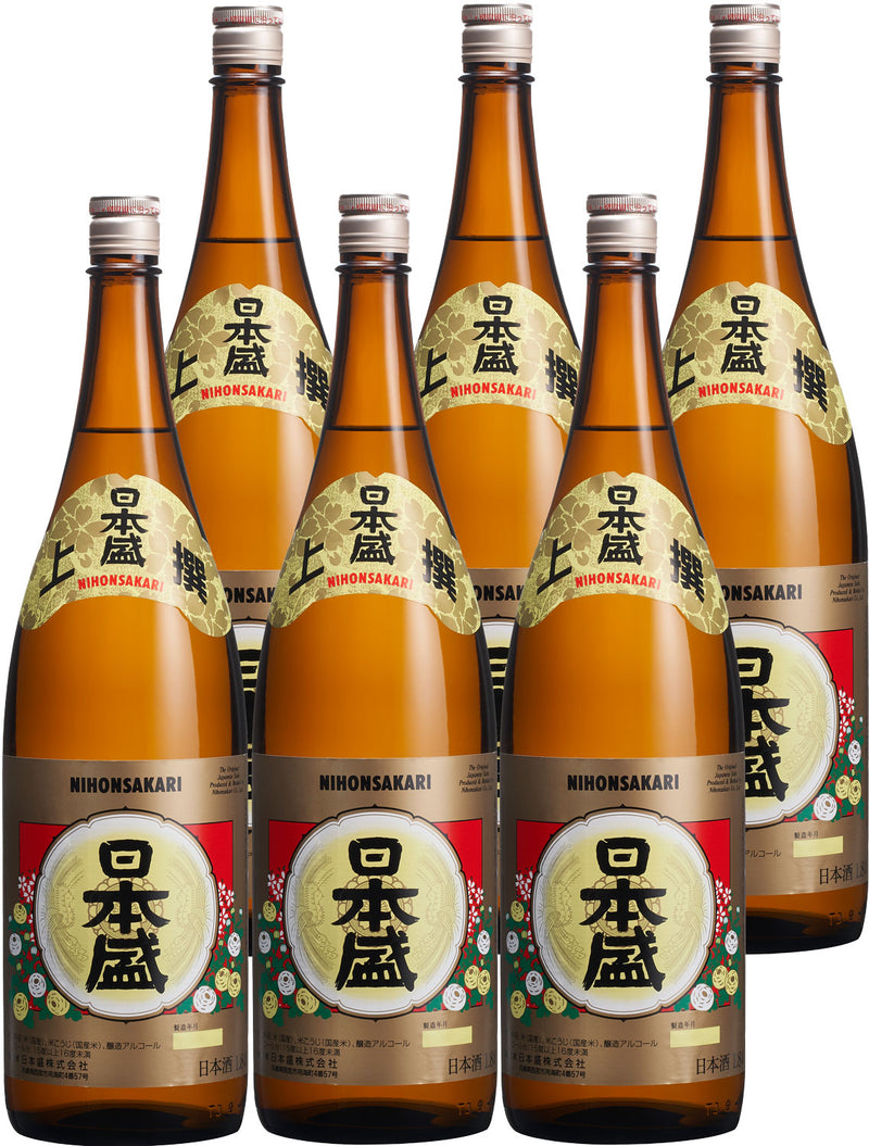 日本酒 清酒 上撰 日本盛 1.8L × 1ケース / 6本 のし・ギフト対応不可