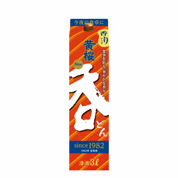 日本酒 清酒 黄桜 呑 どん パック （Ｒ）3000ml 3L × 1ケース / 4本