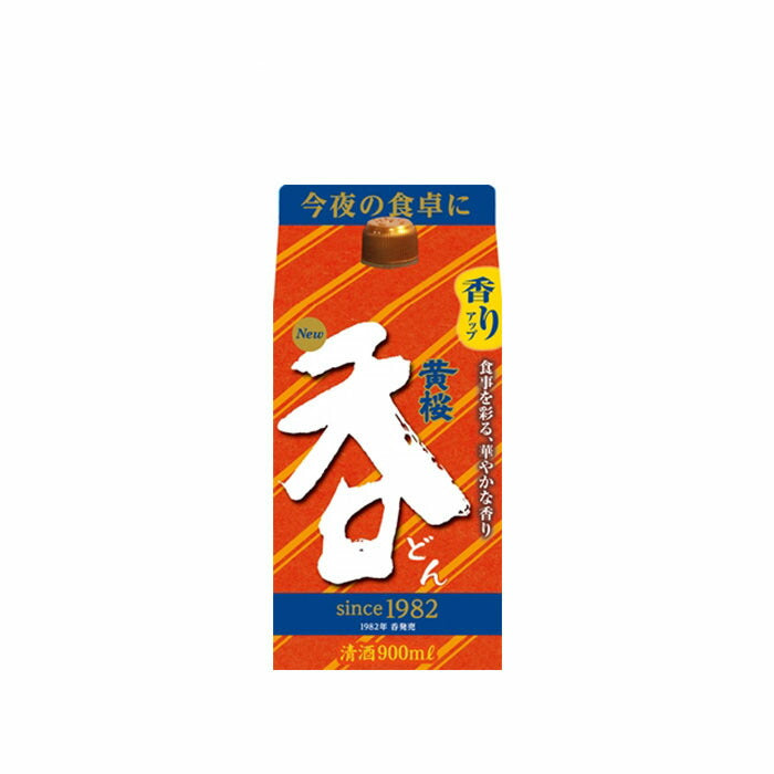 日本酒 清酒 黄桜 呑 どん パック （Ｒ） 900ml × 2ケース / 12本