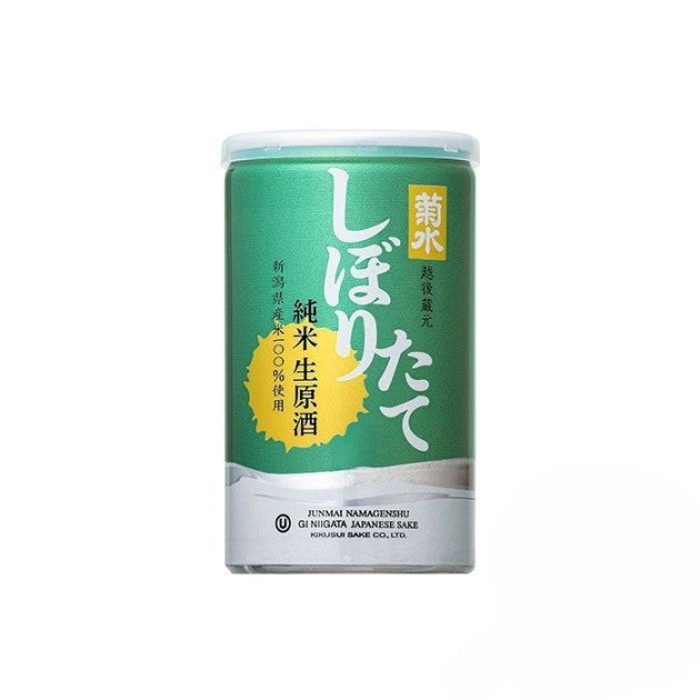 日本酒 菊水 しぼりたて純米生原酒 缶 200ml × 1ケース / 30本 菊水酒造