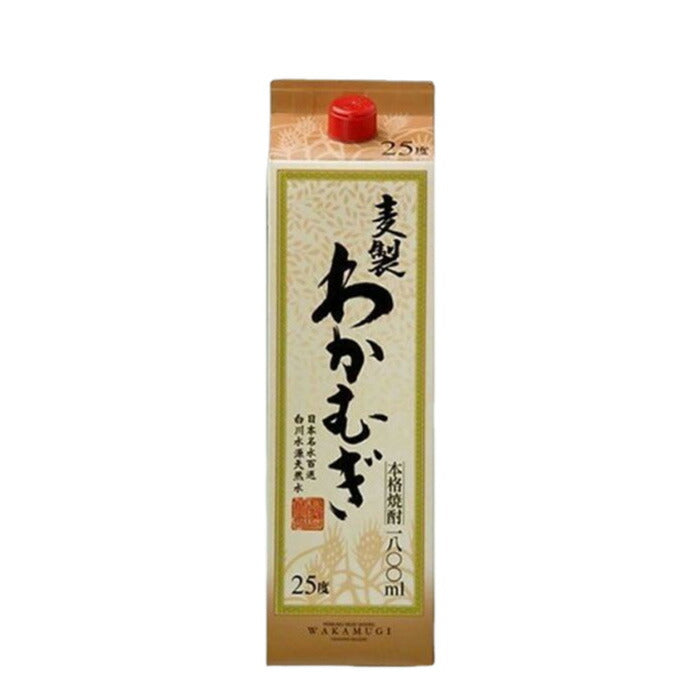 焼酎 麦焼酎 25度 高千穂 刈干 若麦 パック 1.8L 3本 1800ml 高千穂酒造 ギフト