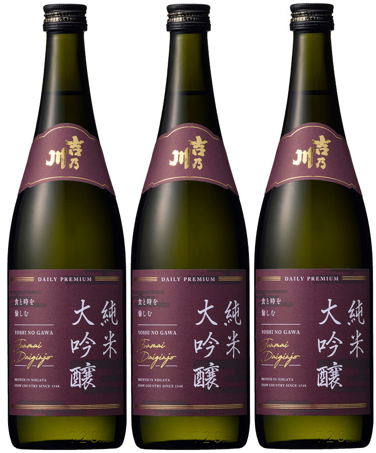 日本酒 清酒 吉乃川 純米大吟醸５０ ＰＡＩＲ 720ml 3本