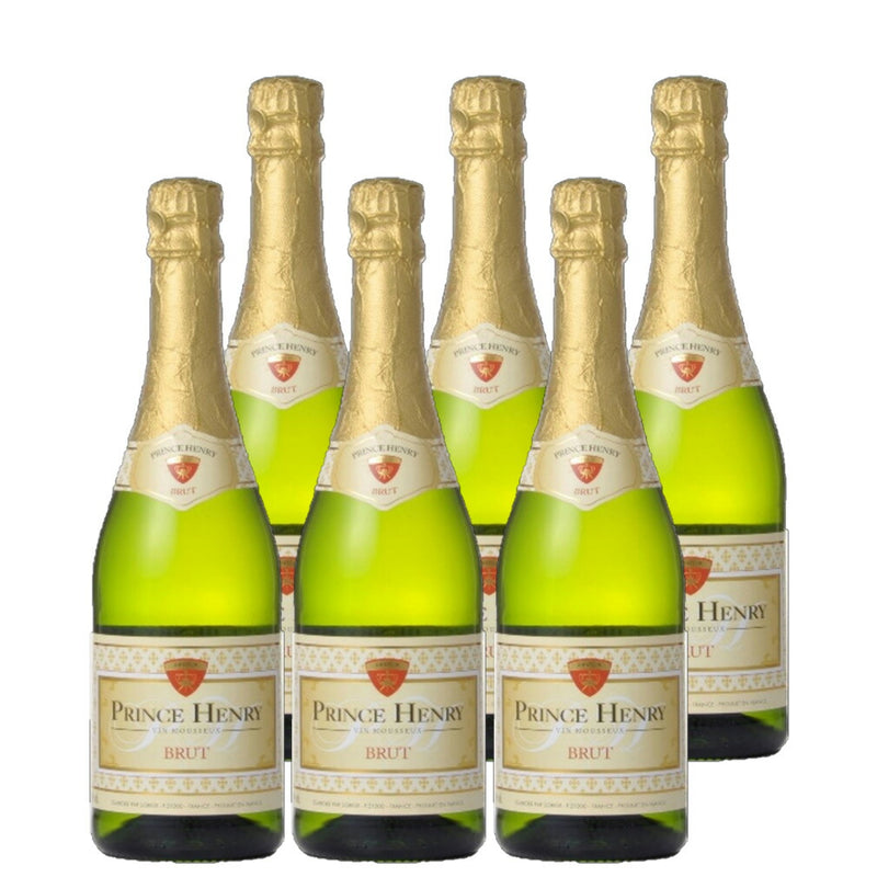 フランス プリンス アンリ ブリュット 750ml 6本 白・泡 スパークリング