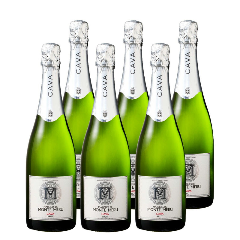 スペイン マルケス・デ・モンテ・メル・ブリュット・カバ 750ml × 1ケース / 6本 白・辛口・発泡 スペイン カヴァ