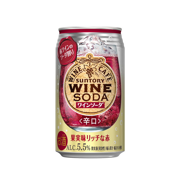 サントリーワインカフェ ワインソーダ 赤ワイン 350ml × 1ケース / 24本 缶