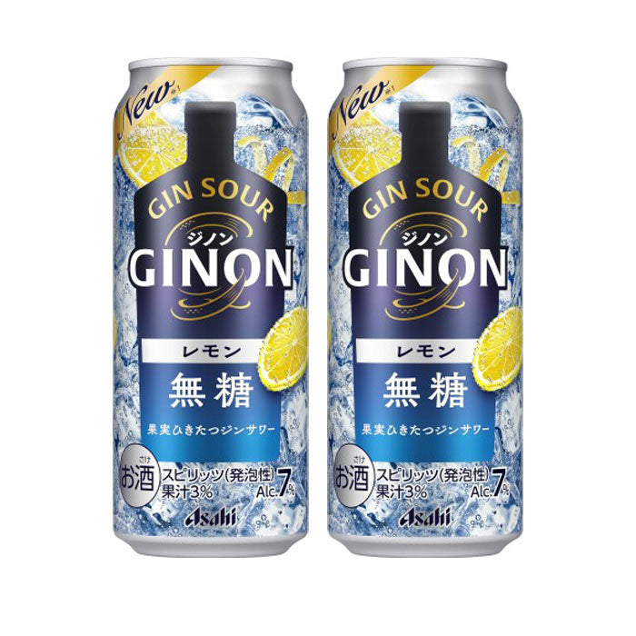 チューハイ アサヒ GINON ジノン レモン 500ml × 2ケース / 48本 缶 ジン ハイボール のし・ギフト対応不可