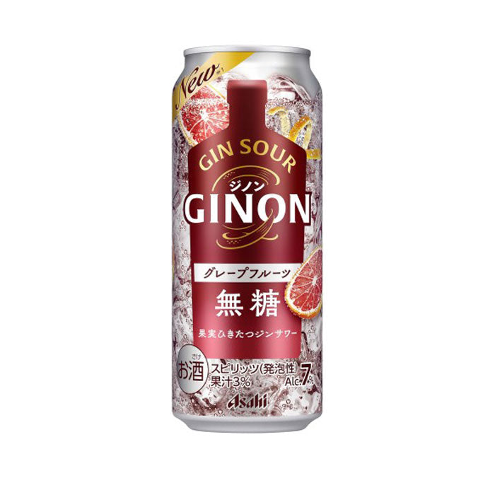 チューハイ アサヒ GINON ジノン グレープフルーツ 500ml × 1ケース / 24本 缶