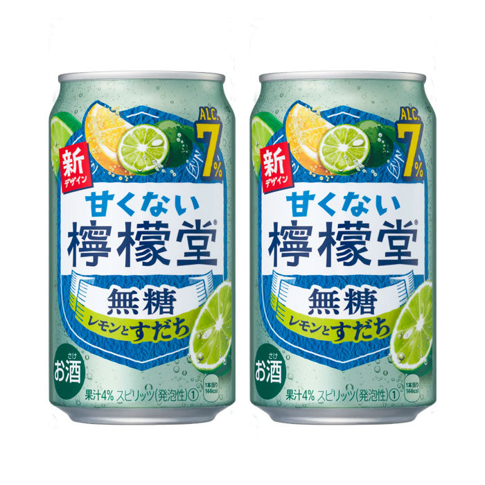 チューハイ コカコーラ 甘くない檸檬堂 無糖レモンとすだち 350ml × 2ケース / 48本 のし・ギフト対応不可