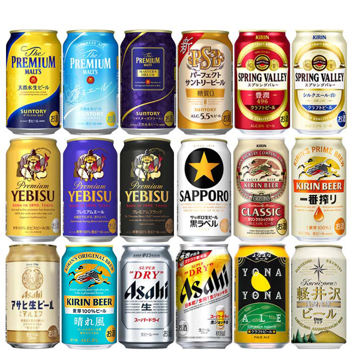 ビール 厳選！ 国産ビール飲み比べ 夢のアソートセット！ ドリーム18セット 缶 350ml×18本 ギフト 詰め合わせ セット お酒