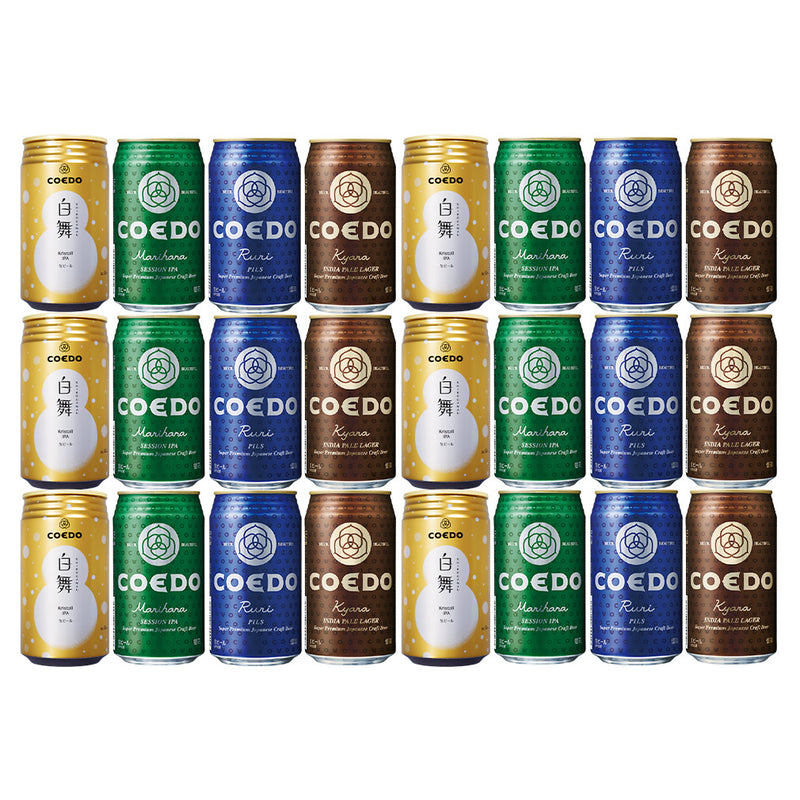 ビール COEDO コエドビール 数量限定 白舞 Shirogamau 発売記念 缶 4種 飲み比べ 24本セット お酒
