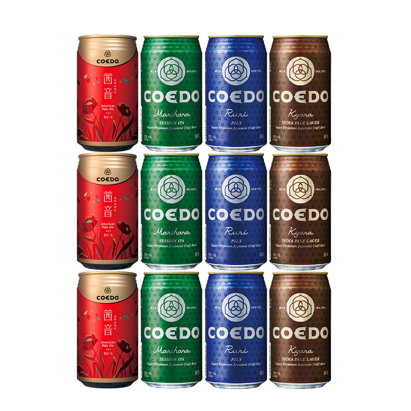 ビール COEDO コエドビール 数量限定 茜音 Akane 発売記念 缶 4種 飲み比べ 12本セット お酒