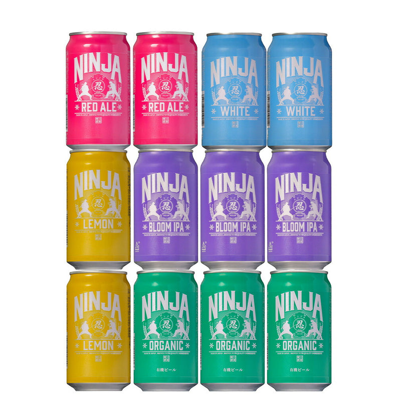日本ビール NINJA BEER ニンジャ NINJA 缶 350ml 5種12本飲み比べセット クラフトビール