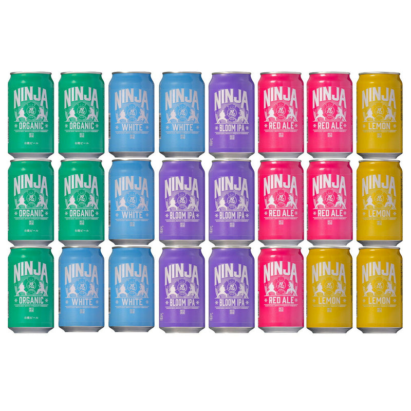 日本ビール NINJA BEER ニンジャ NINJA 缶 350ml 5種24本飲み比べセット クラフトビール