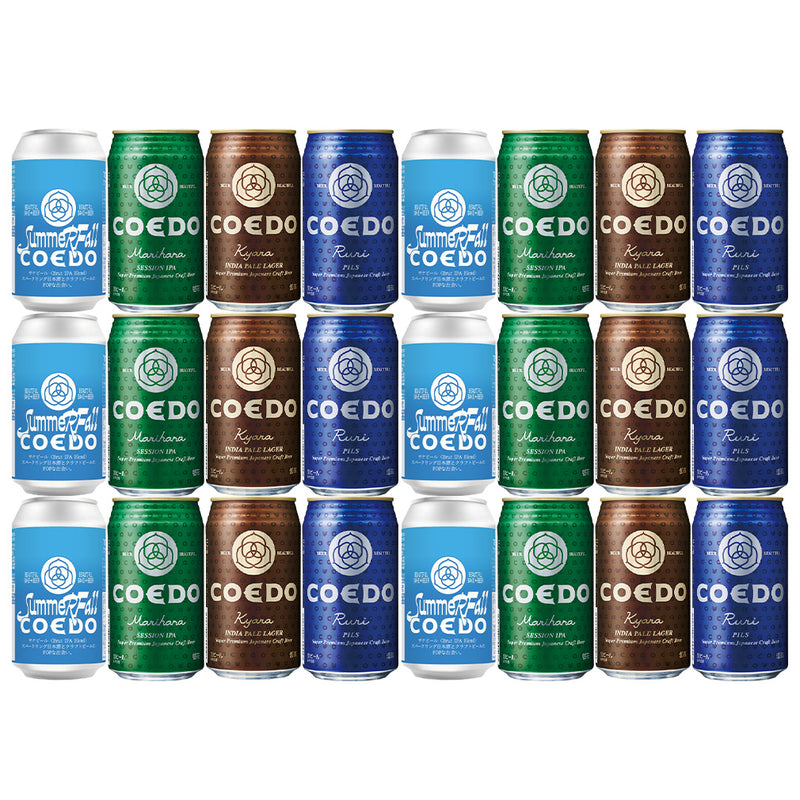 COEDO x Summer Fall サケビール Brut IPA Blend 定番 3種 飲み比べ 350ml 24本セット 缶 川越