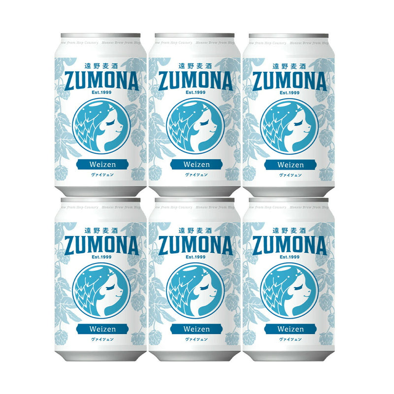 遠野麦酒 ZUMONA ズモナビール ヴァイツェン 缶 350ml お試し 6本 クラフトビール 岩手県