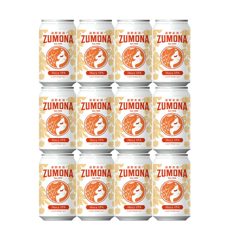 遠野麦酒 ZUMONA ズモナビール ヘイジーアイピーエー HAZY IPA 缶 350ml 12本 クラフトビール 岩手県