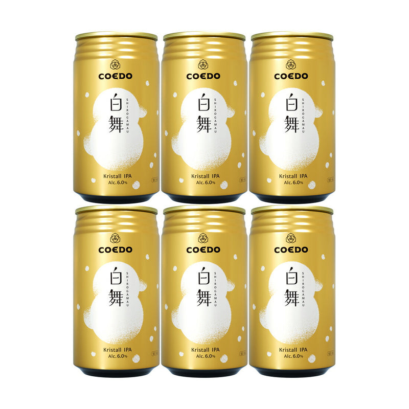 ビール コエドビール 白舞 Shirogamau 缶 限定 350ml 6本 冬限定 クラフトビール コエド COEDO