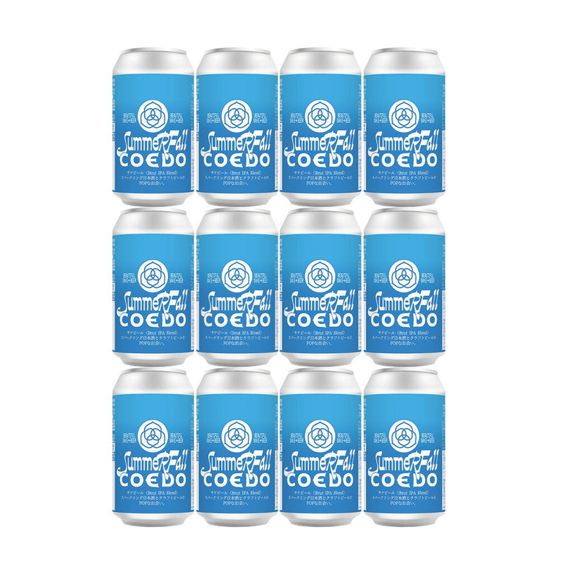 COEDO x Summer Fall サケビール Brut IPA Blend コラボレーションビール WAKAZE コエド 350ml缶 12本 川越