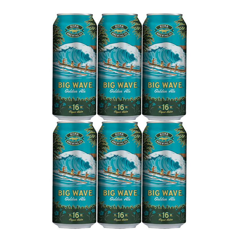 ビール ハワイ KONA BEER コナビール ビッグウェーブ ゴールデンエール 缶 473ml 6本